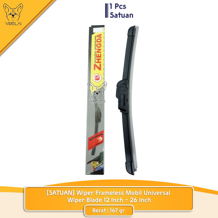 [SATUAN] Wiper Frameless Mobil Universal Wiper Blade 12 Inch 26 Inch