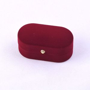 Wedding Rings Box Double Slot Ring Box Velvet Rings Earrings Box