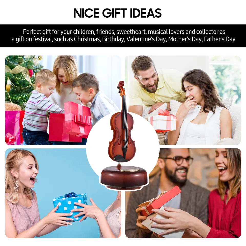 dodocool Chinese Lute Music Box Classical Wind Up Musicbox