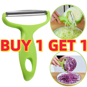 BUY 1 TAKE 1 Wide Mouth Peelers Vegetable & Fruit Cabbage Graters Salad Potato Slicer Peeler Stainless Steel Peeling Knife Household Kitchen Tools
