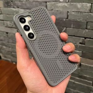 Magne For  Cooling Mesh Breathable Case For Samsung S26 25 S24 S23 FE S22 Ultra Plus Shockproof Heat Dissipation Cover
