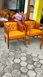 Sofa Jati Kursi Jati Jepara Seraton 3111 + 1 Meja Utama +2 Meja Sudut/trinityjayafurniture