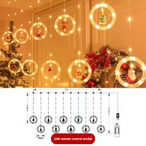 Christmas lights LED star lights 3M 10 lights waterproof super bright flashing christmas decorations for home