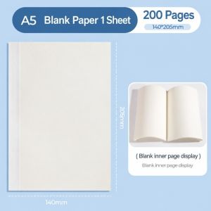 XIAHU A5 Ruột sổ tay 200 trang. Trống / Có dòng kẻ Thay thế trang bên trong Tiện lợi Miếng lót thay thế Trang bên trong sổ tay. Viết