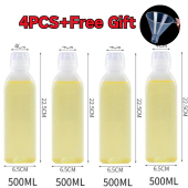 4/1Pcs 300/500ML Oil Bottle/Plastic Condiment Squeeze Bottles/Kitchen Ketchup Salad Olive Oil Bottles