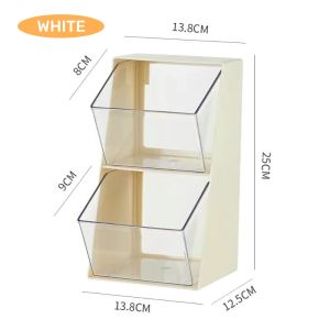 2 Tier Partition Desktop Tea Bag Container Condiment Storage Coffee Capsule Organizer Display rack