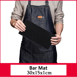 【SG Ready 】Bar Mat Black Rubber Service Bar Spill Mat Coffee Mat Runner Glass Drip Tray Beer Drink Rail Bars Service Mat 60*30 45*30 15*30 CM