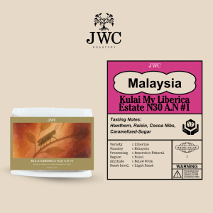JWC Roastery - Malaysia Kulai Liberica N30 A.N #1 (100g/pack)(Single Origin Coffee/Whole Bean/Fresh Roast/Arabica/Ground Coffee/Filter)