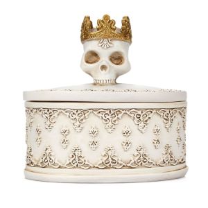 SKYJS Vintage Jewelry Storage Box Creative Durable Trinket Box Portable Retro Jewelry Organizer Table Decoration
