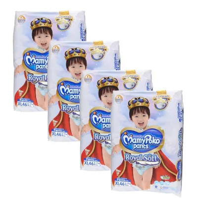 MamyPoko Royal Soft Pants BOYS XL 46s x 4 Packs