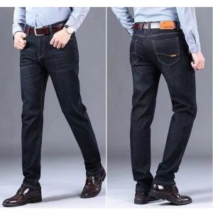 Autumn New Stretch Jeans for Men Loose Straight Light Color Long Pants Mens Casual Versatile Work Pants