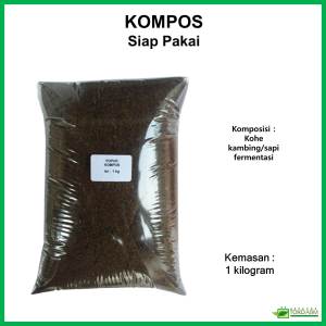 Pupuk Kompos  Organik  Siap Pakai  1 kg Campuran Media Tanam