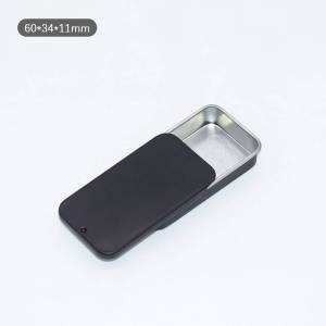 PL Kaleidoscope Metal Rectangular Empty Mini Tin Box Tinplate Push Candy Pill Cases Storage Box Nice