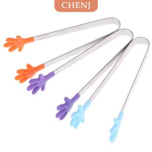 [COD] CHENJ ที่คีบน้ำแข็งทำจากซิลิโคนสำหรับทำอาหารในครัวที่คีบสลัดบาร์บีคิวแบบใช้มือ