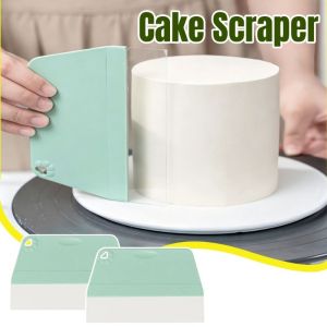 Cake Cream Scraper Soft Head Flexible Cake Scraper Portable Plastic Cake Smoother Icing Tool Household Baking Tool