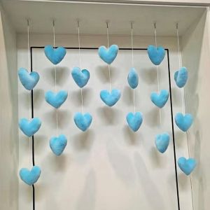 ILOIQD Kawaii Cute High Beauty Women Gift Girls Room Decor Curtain Partition Door Curtain Ornaments Love Hearts Pendant Door Hanging Curtain Home Decor