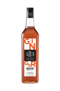 1883 MAISON Routin Ginger Beer Syrup 1L - Premium French Syrup for Refreshing Drinks & Cocktails