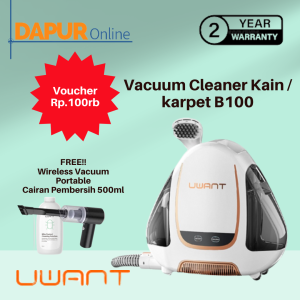 UWANT B100 Suction Vacuum Cleaner Mesin Pembersih Kain Multifungsi Karpet Fabric Sofa Dan Kasur