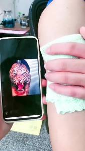 Nhãn dán hình xăm Halloween đầu lâu kinh dị chống nước chống mồ hôi bền lâu không phản chiếu cho nam và nữ nhãn dán hình xăm cho cánh tay xương đòn ngực