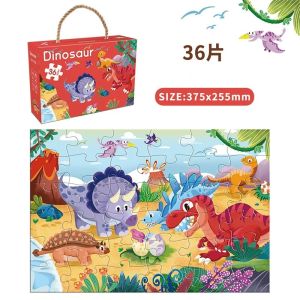 Animal Puzzle Jigsaw Set 36pcs Learning Toy Preschool Matching Problem Solving Gift
