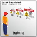 Safety Sign Rambu K3 PVC ANSI Area Wajib APD Alat Pelindung Diri PPE. 