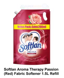 Softlan 1.6L/1.5L(Floral Fantasy/Spring Fresh/Lavender Fresh/Charcoal Fresh/Aroma Indulge/Aroma Relax/Aroma Sakura/Aqua Lilies&S Peonie/Mindnight Lotus/Aroma Passion