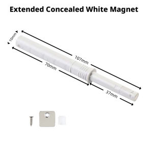10Pcs Push To Open Adjustable Cabinet Catch Door Drawer Magnetic Damper Buffer Opener