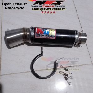 Knalpot NLK suara gahar bandit / Silencer Inlet 38 50 60 saringan bor