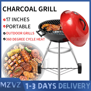 Charcoal Grill Portable Griller 17 inches Outdoor Camping BBQ with Stand High Quality Outdoor Barbecue