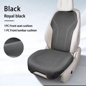 Car Seat Covers Full Set Breathable Nappa Leather Universal Four Seasons Car Seat Protectors Front and Rear Seat Cushion