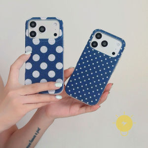 For iPhone 17 Pro Max Case TPU Cow Polka Dot Phone Case For iPhone 18 Pro Max 17 16 15 Cover Aesthetic Korean Cute