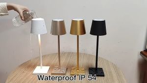 Aluminum AlloyDesk Lamp LED Rechargeable Table Lights for Bar Livingroom Reading Book Wireless Lamp