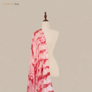 Khăn Lụa Tơ Tằm Cao Cấp Yên Hoa Luata Silk - Khăn Choàng Cổ Nhuộm Loang Mộc Mạc Quà Tặng Sang Trọng