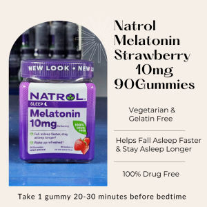 Natrol Extra Strength Melatonin 1-10mg Time Release Fast Dissolve Drug-Free Natural Sleep Aid Help You Sleep Longer & Enjoy Deeper Restful Night