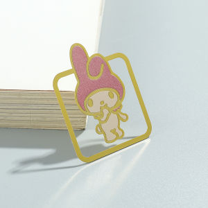 YF Sanrio Cartoon Metal Skeleton Bookmark School Gift For Girls Kitty Kuromi Melody Purin Cinnamoroll Pochacco FY