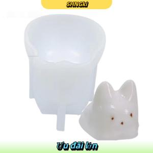SHNGki Pudding mèo nến Khuôn Silicone DIY trừu tượng để làm hương thơm sáp đậu nành handmade xà phòng đất sét thạch cao Epoxy nhựa lễ hội Quà Tặng