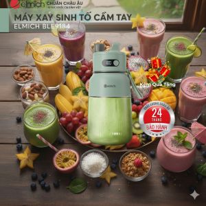 Máy xay sinh tố cầm tay Elmich 1000ml BLE9184 - Cam kết chính hãng