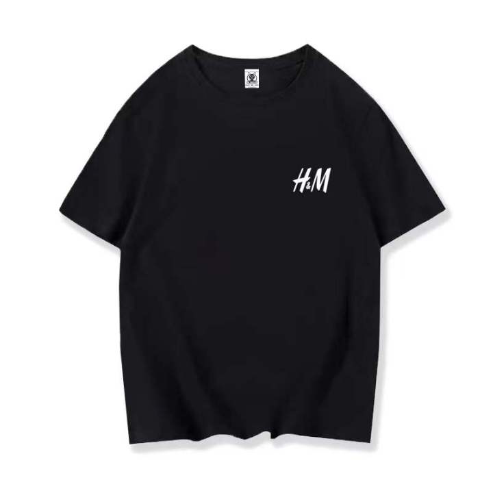 H M Round Neck T shirts For Unisex T shirt Tees Lazada PH