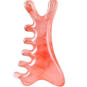 Sisir Pijat 4 Fungsi Alat Terapi Kulit Kepala Penghilang Stress Komplit Alat Pijat Tradisional Leher Bahu Mata & Gua Sha Skincare Rambut Bahan Resin