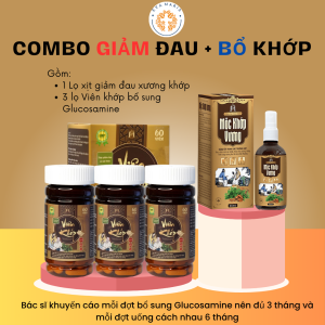 Combo Giảm Đau - Bổ Khớp Mộc Khớp Vương + Viên Khớp  - Thực Phẩm Chức Năng Hỗ Trợ Điều Trị Các Bệnh Về Xương Khớp