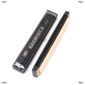 [COD] dfgje 24 Hole Key Of C Play Harmonica Tremolo Harmonica Mouth Organ Double Row Blues