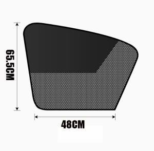4PCS Universal Car Sunshade Cover Magnetic Car Side Window Sun Shade Curtain UV Reflective Privacy Curtains For Front Rear Window