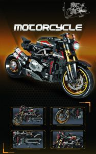 800+Pcs High-tech Classic Motorbike Building Model Blocks City Road Racer Bricks Moto Christmas Gifts Toys for Kid Boys Adult 摩托车儿童益智拼装积木摆件手办