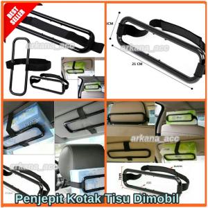 Penjepit Tempat Tisu Mobil Model Gantung Dudukan Holder Kotak Tissue Box Murah Lucu Keren AA