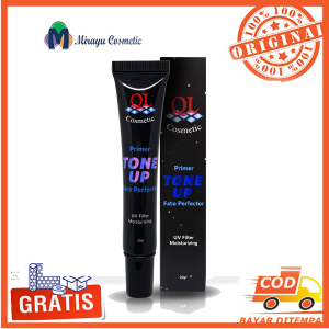 QL Primer Tone Up Face Perfector 20 Gr Dasar Base Make Up Bedak