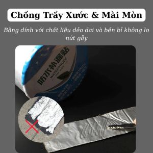 Băng Keo Chống Thấm Nước Siêu Dính Cách Nhiệt – Dán Mái Tôn Tường Ống Nước 10cm x 5m Bền Chắc