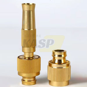 High Pressure Washer Nozzle Adjustable Solid Brass Garden Hose Nozzle For Garden Watering And Car Washing
