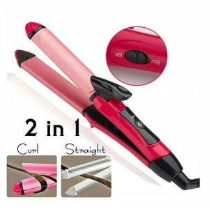 Catokan Rambut Smoothing 2In1 Pelurus Rambut Curly Lurus Tahan Lama NV-2009