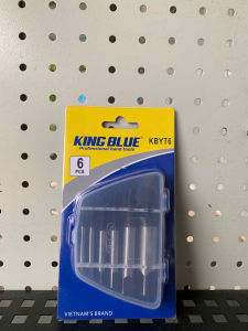 Bộ lấy ốc gãy KingBlue KBYT6  dùng để tháo các loại bu lông ốc vít bị gãy tuôn đầu ren hoặc kẹt cứng