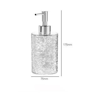 Plastic Soap Dispenser Bottle Refillable Kitchen Liquid Soap Bottle Wash Hand Liquid Clear Bathroom Bottle